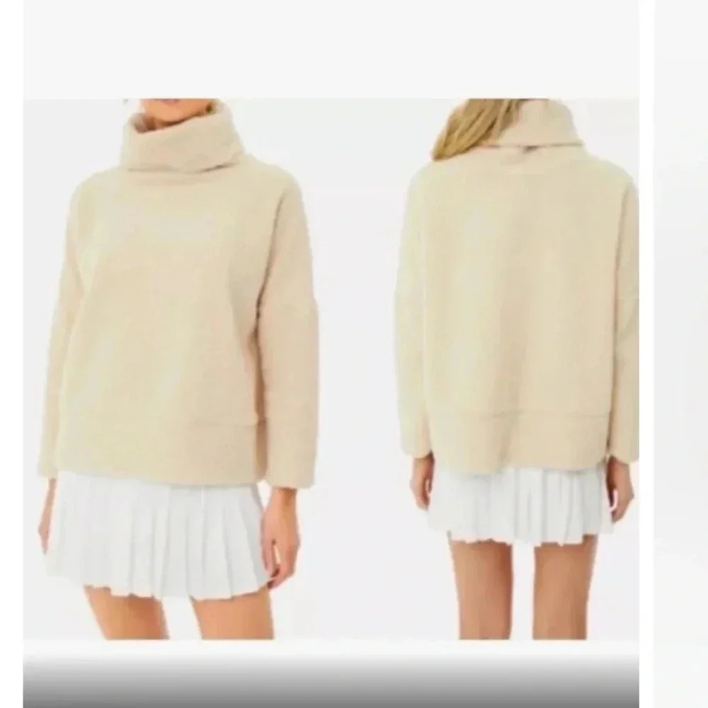 Tuckernuck Soft Cream Funnel Neck Sweater